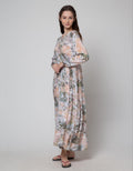 St. Yves Combi Leaf Maxi Dress Wanita