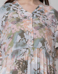 St. Yves Combi Leaf Maxi Dress Wanita