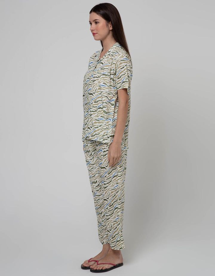 St. Yves Short Sleeve Pajama Pants Abstract