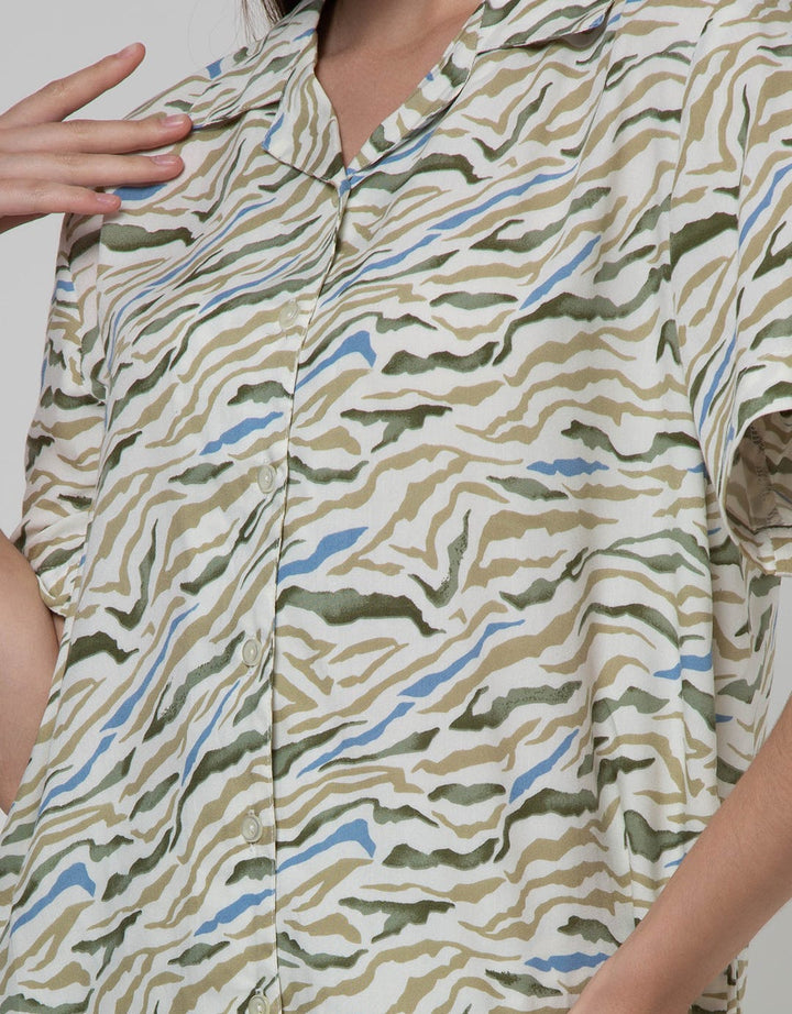 St. Yves Short Sleeve Pajama Pants Abstract