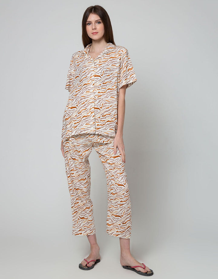 St. Yves Short Sleeve Pajama Pants Abstract