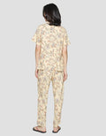 St. Yves Short Sleeve Pyjama Pants Forest Flower