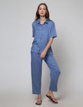 St. Yves Short Sleeve Pajama Pants Solid Lina