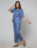 St. Yves Short Sleeve Pajama Pants Solid Lina