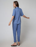 St. Yves Short Sleeve Pajama Pants Solid Lina