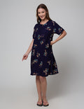 St. Yves Short Sleeve Midi Dress Cherry Blossom