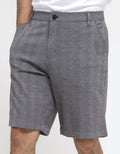 Cole Bermuda Pants Short Knit Herringbone