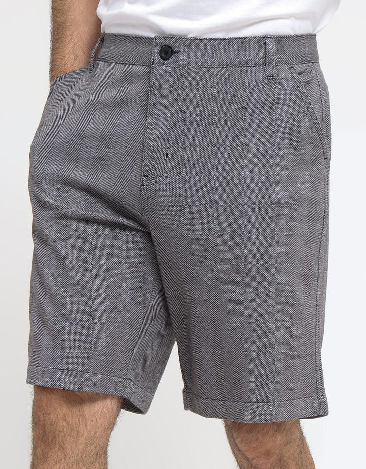 Cole Bermuda Pants Short Knit Herringbone