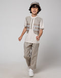 Little M Top-Bottom Set Short Sleeve Seasonal Rompi Ulos