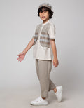 Little M Top-Bottom Set Short Sleeve Seasonal Rompi Ulos