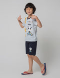 Little M Giraffe Print Boys Clothing Set