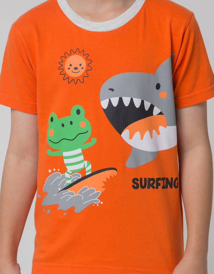 Little M Top-Bottom Shark T-Shirt Set