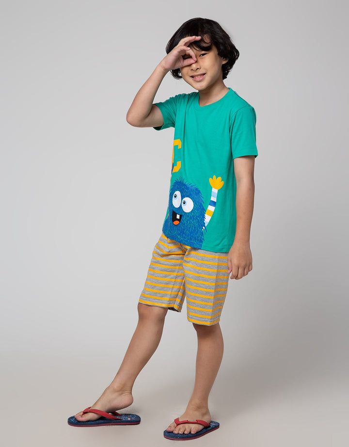 Little M Top-Bottom Set T-Shirt Abcde Shalpha