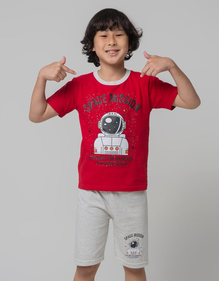 Little M Top-Bottom Space Mission T-Shirt Set