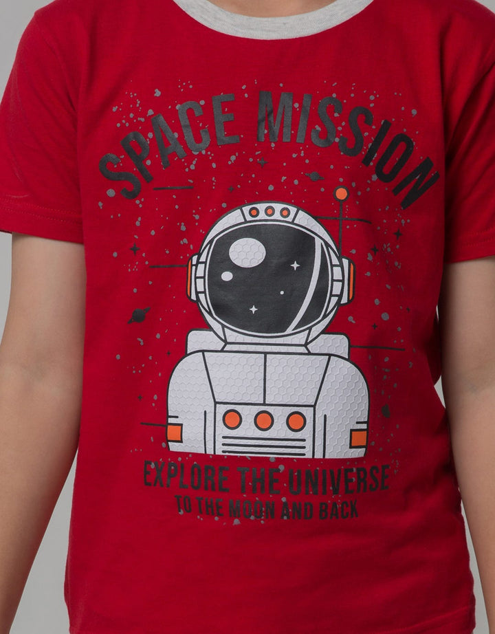 Little M Top-Bottom Space Mission T-Shirt Set