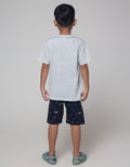 Little M Awe Shark Set Pakaian Anak Laki-laki