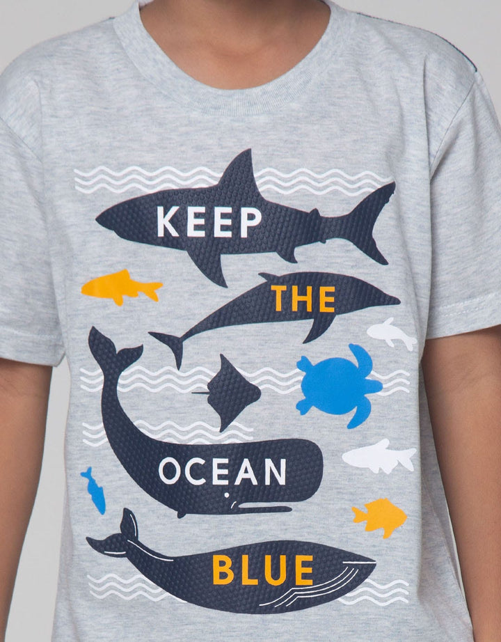 Little M Awe Shark Set Pakaian Anak Laki-laki
