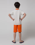 Little M Truck Print Set Pakaian Anak Laki-laki