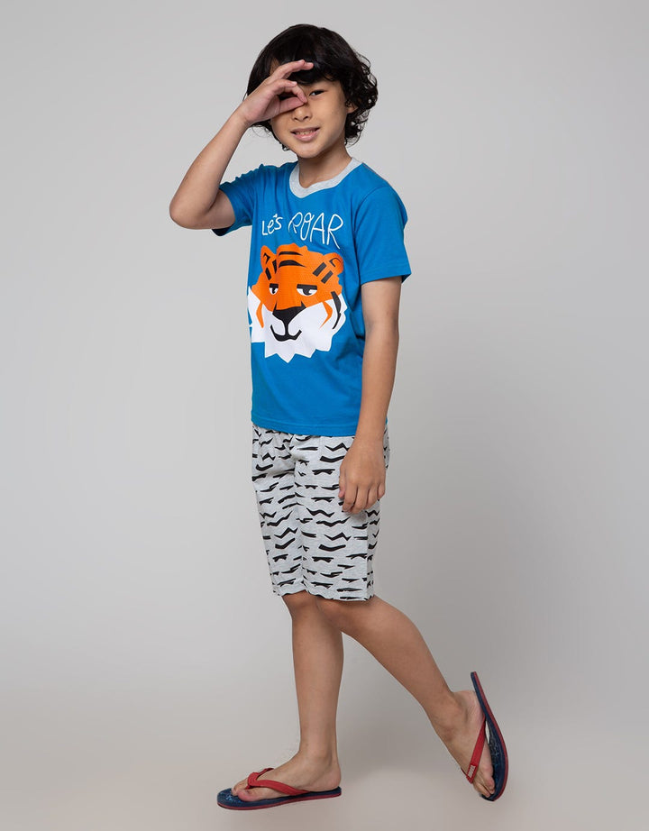 Little M Roar Print Boys Clothing Set