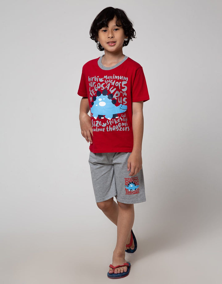Little M Stegosaurus Set Pakaian Anak Laki-Laki