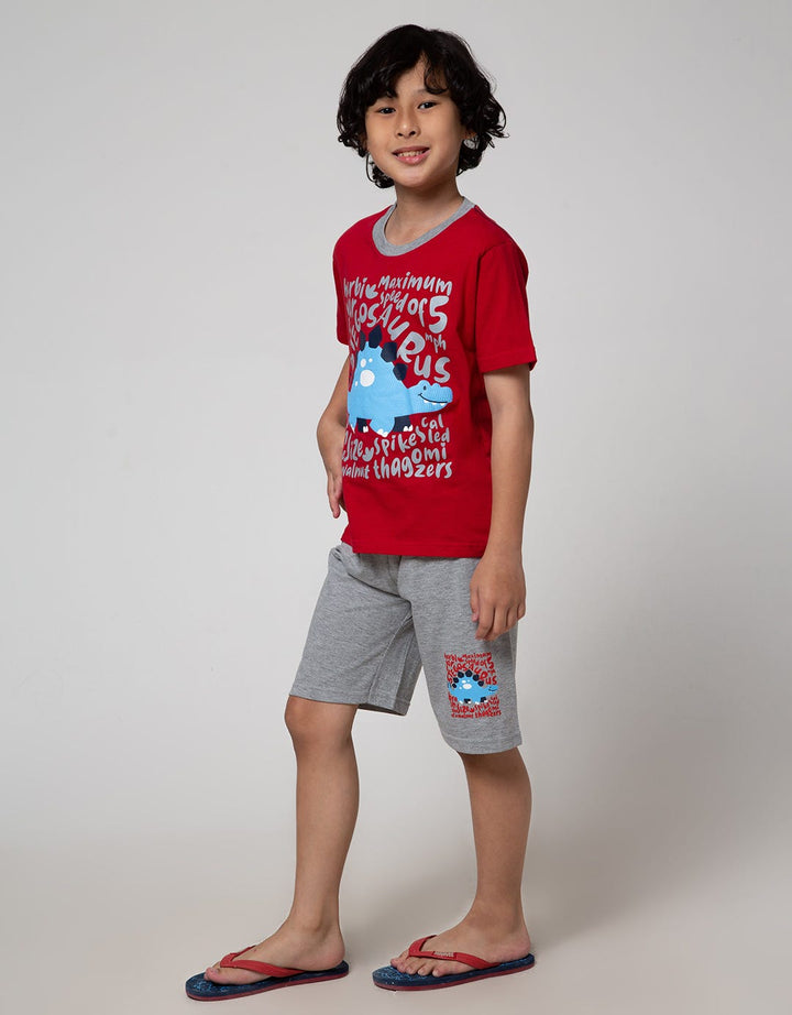 Little M Stegosaurus Set Pakaian Anak Laki-Laki
