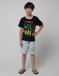 Little M Top-Bottom Set T-Shirt I Am Wild One