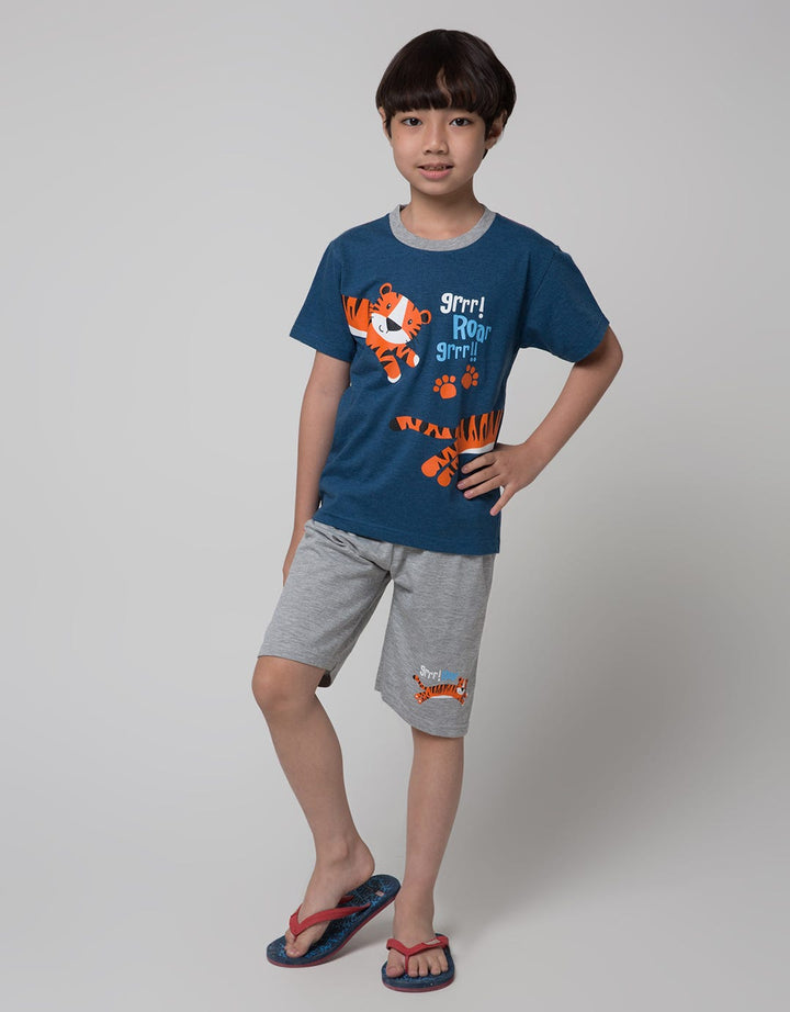 Little M Tiger Roar Set Pakaian Anak Laki-laki