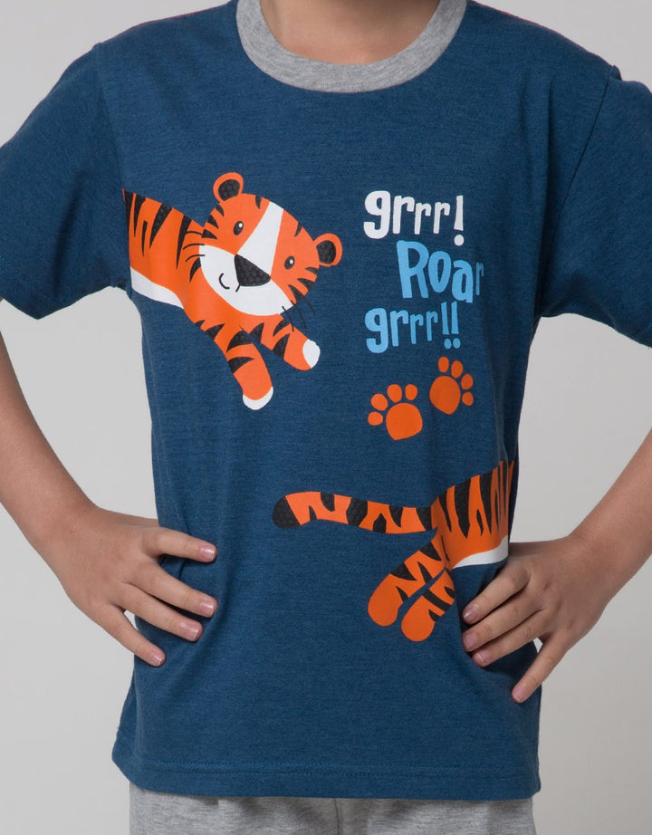 Little M Tiger Roar Set Pakaian Anak Laki-laki