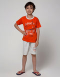 Little M Top-Bottom Set T-Shirt Print Having A Whale Of Time