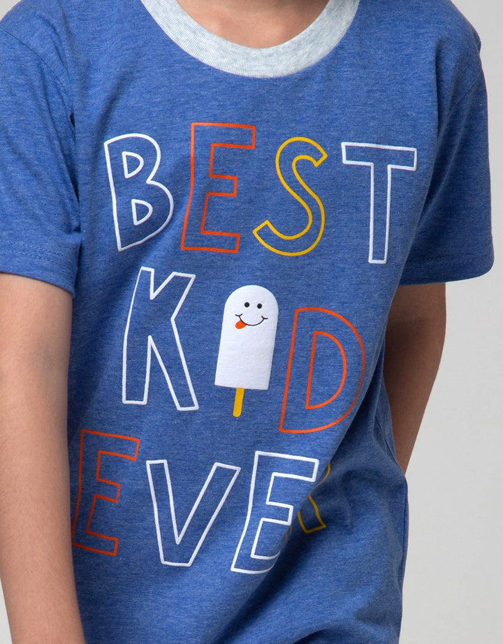 Little M Top-Bottom Set T-Shirt Print Best Kid Ever