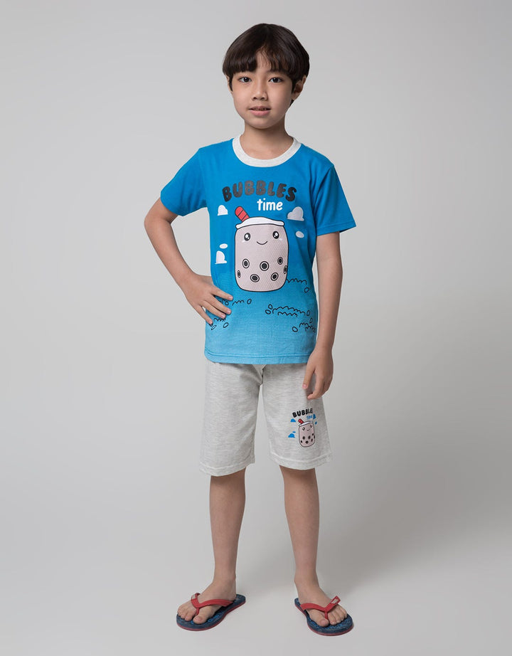 Little M Bubbles Print Set Pakaian Anak Laki-laki