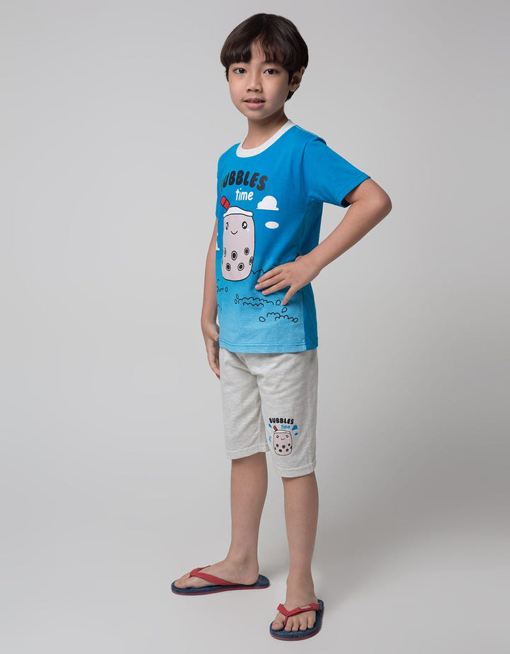Little M Bubbles Print Set Pakaian Anak Laki-laki