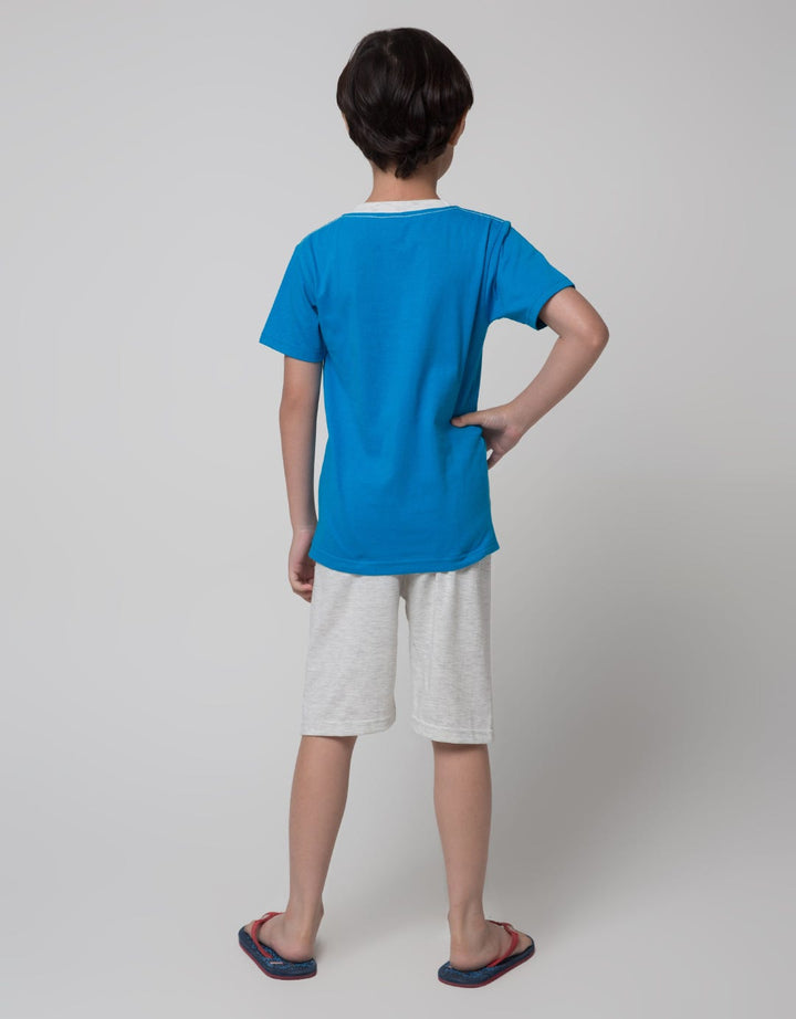 Little M Bubbles Print Set Pakaian Anak Laki-laki