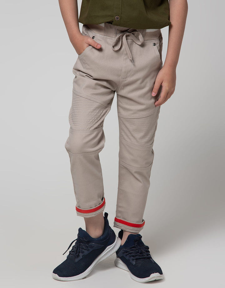 Little M Long Pants Reguler Cut N Sewn Lutut Rib Sparuh