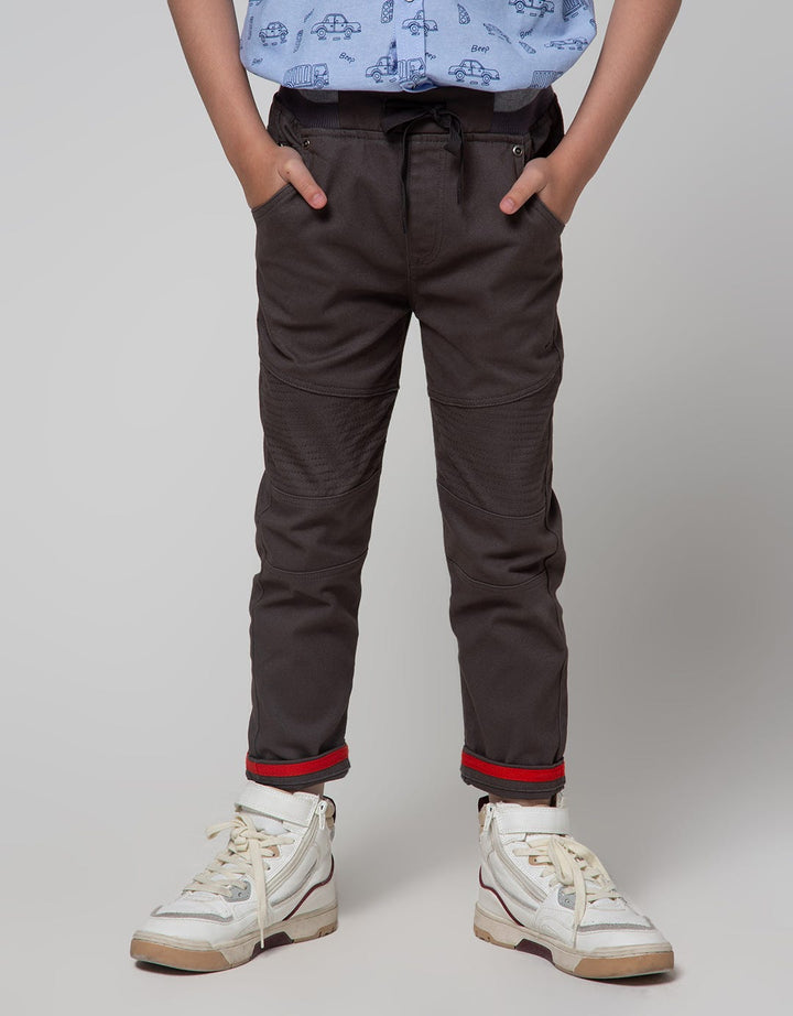Little M Long Pants Reguler Cut N Sewn Lutut Rib Sparuh