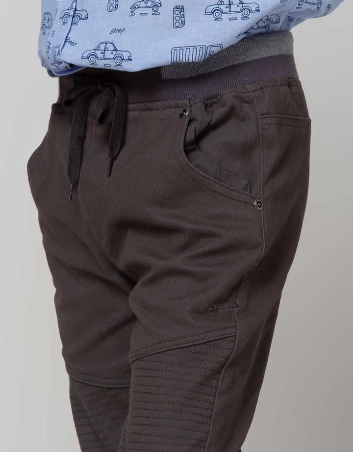 Little M Long Pants Reguler Cut N Sewn Lutut Rib Sparuh