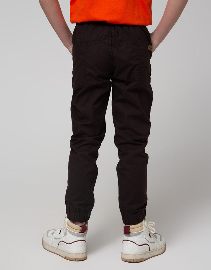 Little M Pants Woven Karet Bahan Ribstop Ziper Kantong