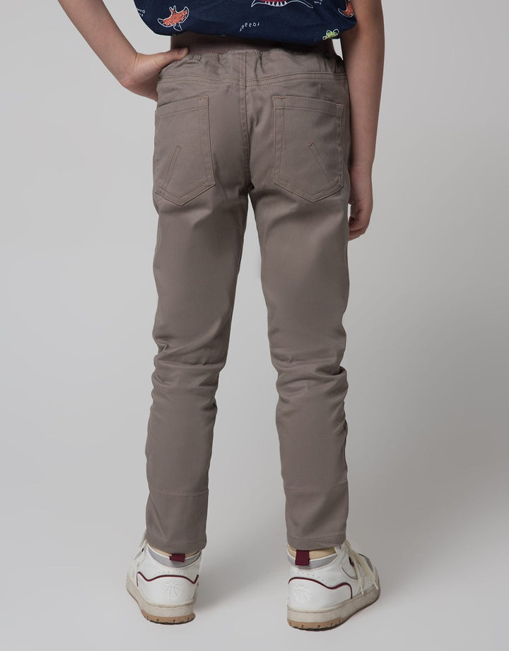 Little M Pants Woven Aplikasi Lutut Dan Kaki Stretch