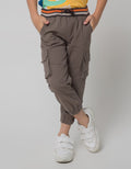 Little M Pants Woven Jogger Rib Cargo Washing