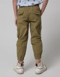 Little M Pants Woven Jogger Rib Cargo Washing