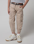 Little M Pants Woven Jogger Rib Cargo Washing