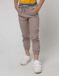 Little M Long Pants Woven Rib Joggers