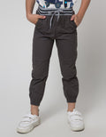 Little M Long Pants Woven Rib Joggers