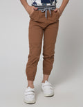 Little M Long Pants Woven Rib Joggers