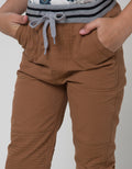 Little M Long Pants Woven Rib Joggers