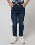Little M Bordir Stretch Denim Anak Laki-laki