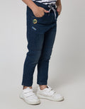 Little M Bordir Stretch Denim Anak Laki-laki