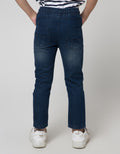 Little M Bordir Stretch Denim Anak Laki-laki