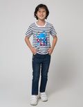 Little M Bordir Stretch Denim Anak Laki-laki