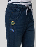 Little M Bordir Stretch Denim Anak Laki-laki